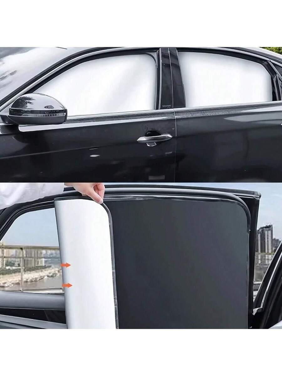 Auto Seitenfenster Sonnenschutz Magnetisch – 4 Stück UV-Schutz für PKW, SUV & Kombi