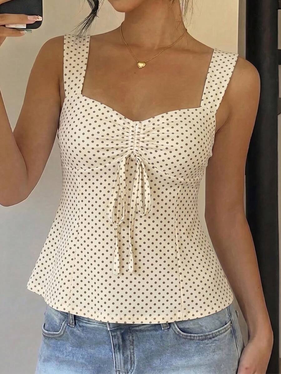 Damen Spitzen-Trägershirt Weiß – Lässiges Spitzenhemd für Alltag & Freizeit