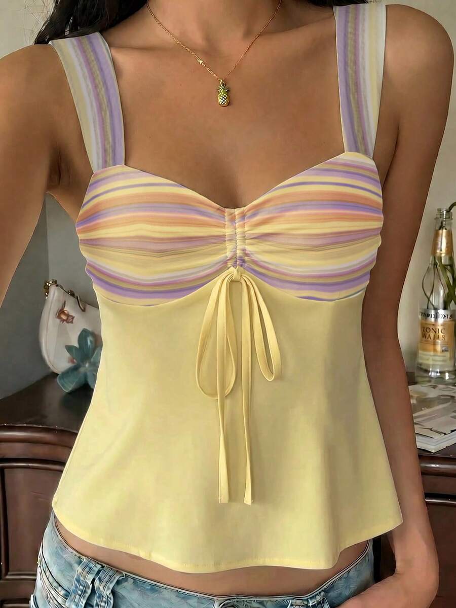 Damen Spitzen-Trägershirt Weiß – Lässiges Spitzenhemd für Alltag & Freizeit