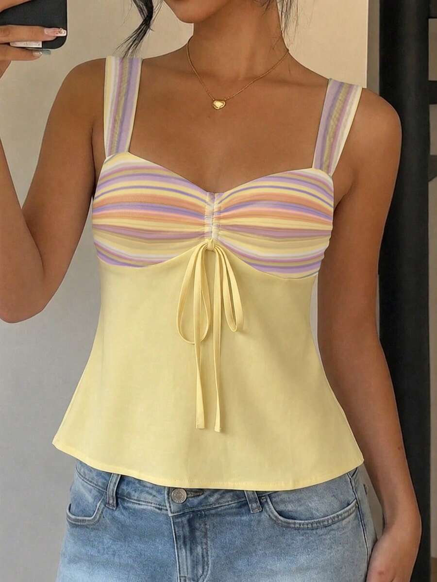 Damen Spitzen-Trägershirt Weiß – Lässiges Spitzenhemd für Alltag & Freizeit