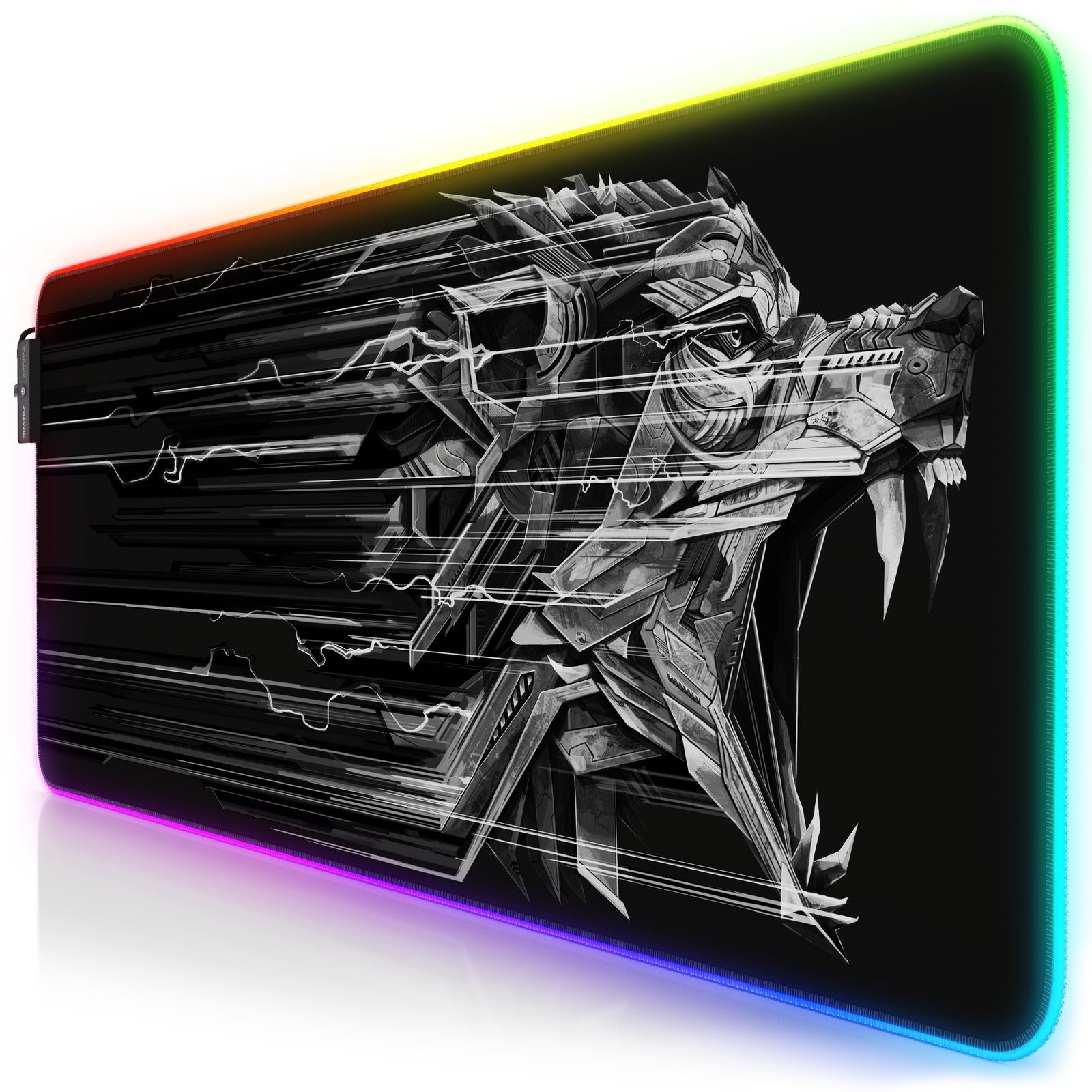 Titanwolf Lightning RGB Gaming Mauspad 800 X 300 X 4Mm Xl-Formal LED Multi Color