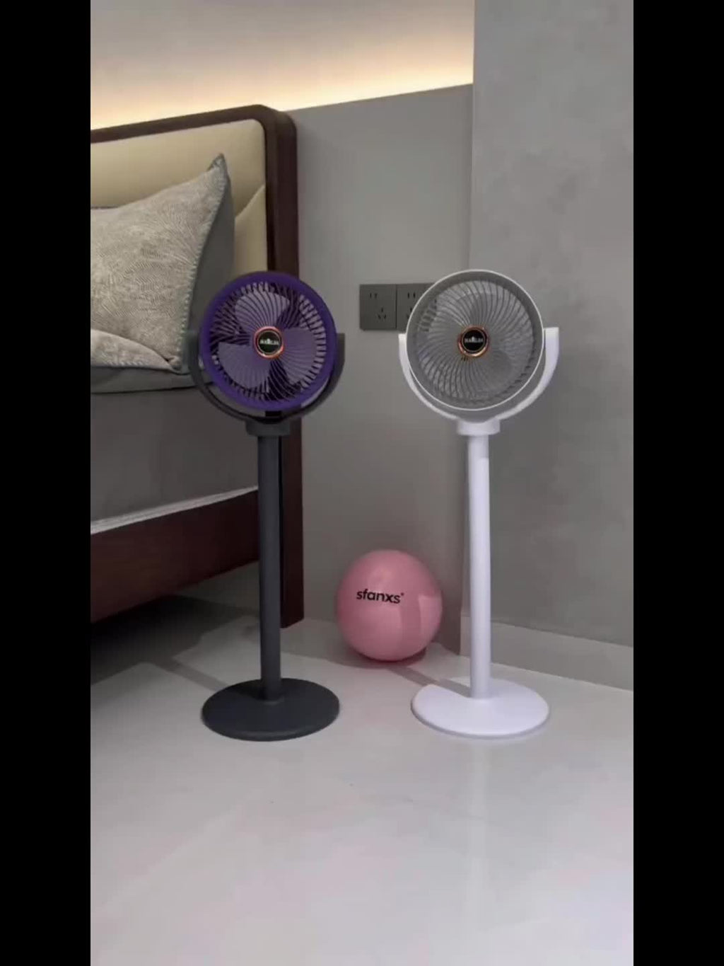 3-in-1 Bodenventilator – Höhenverstellbar, 5 Geschwindigkeitsstufen, USB-C Laden, 2400mAh Akku – Ideal für Ihr Zuhause