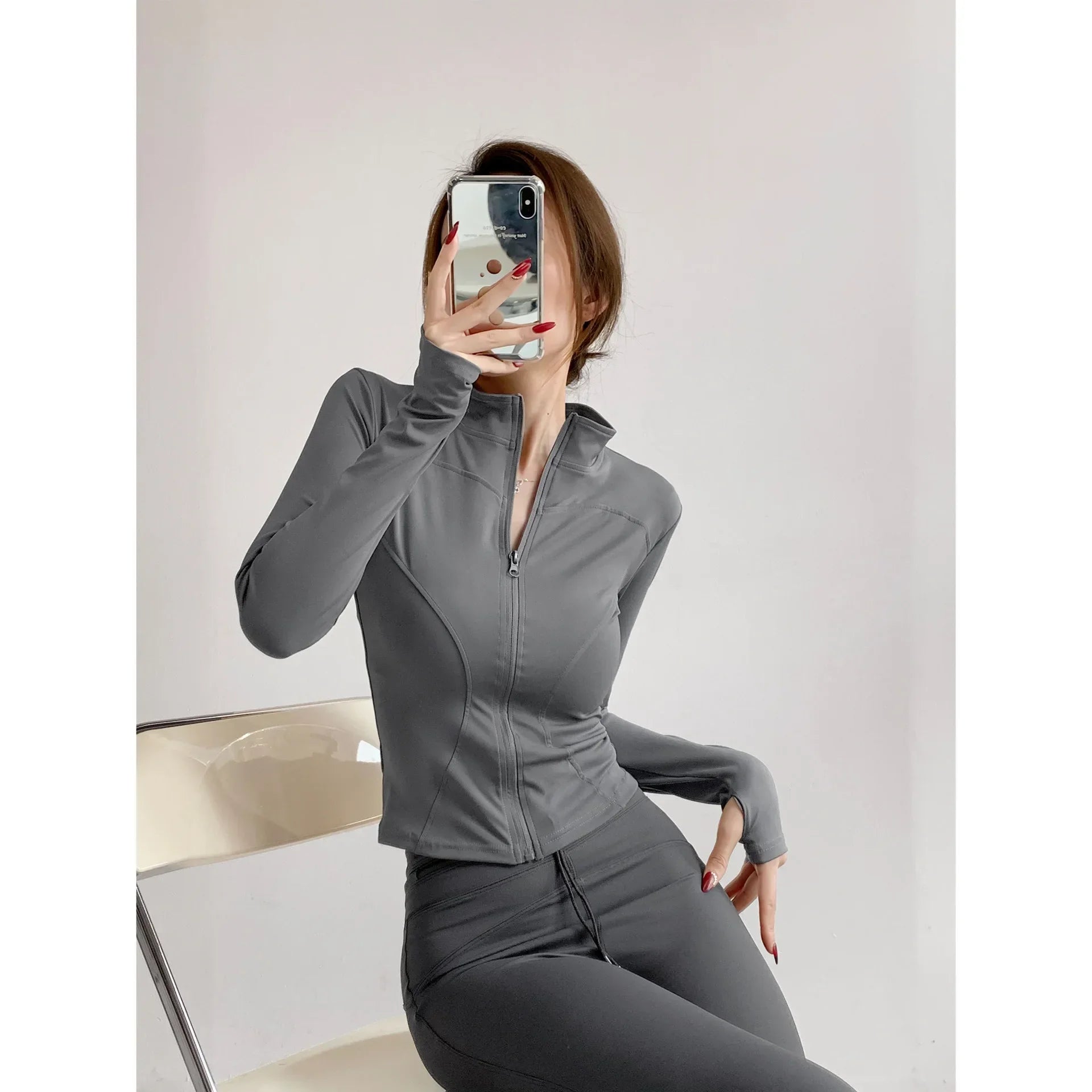 Schnelltrocknende Sport-Jacke für Damen – Yoga & Laufjacke