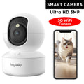 Boykeep 2K Hundekamera mit App – WiFi Innenkamera, 360° Schwenk, Nachtsicht