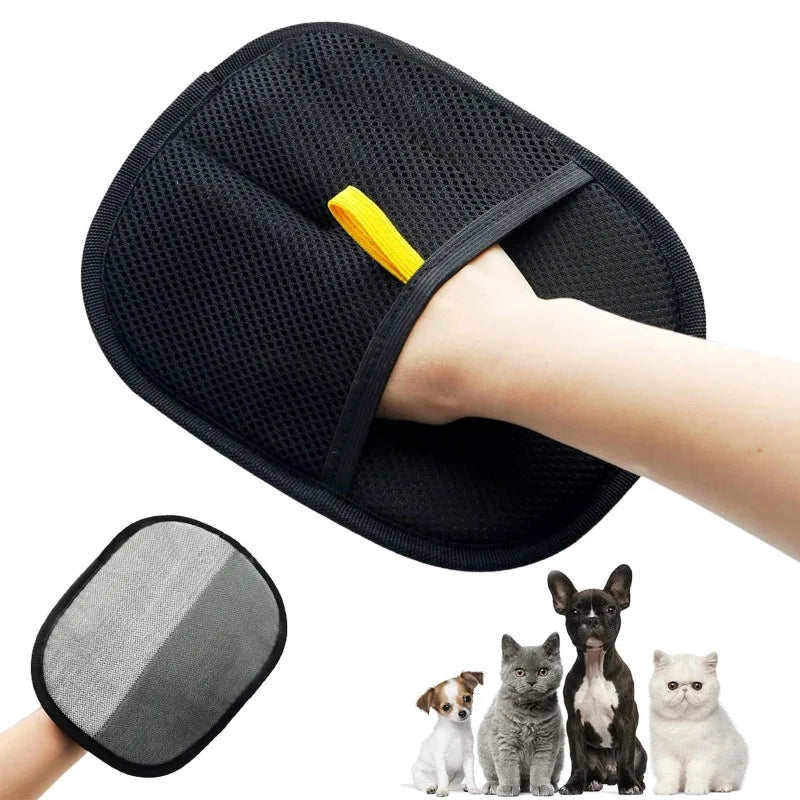 Doppelseitige Tierpflegehandschuhe für Katzen und Hunde - Reinigungswerkzeug für Kätzchen Hundebürste zur Fellentfernung Tierbedarfsartikel