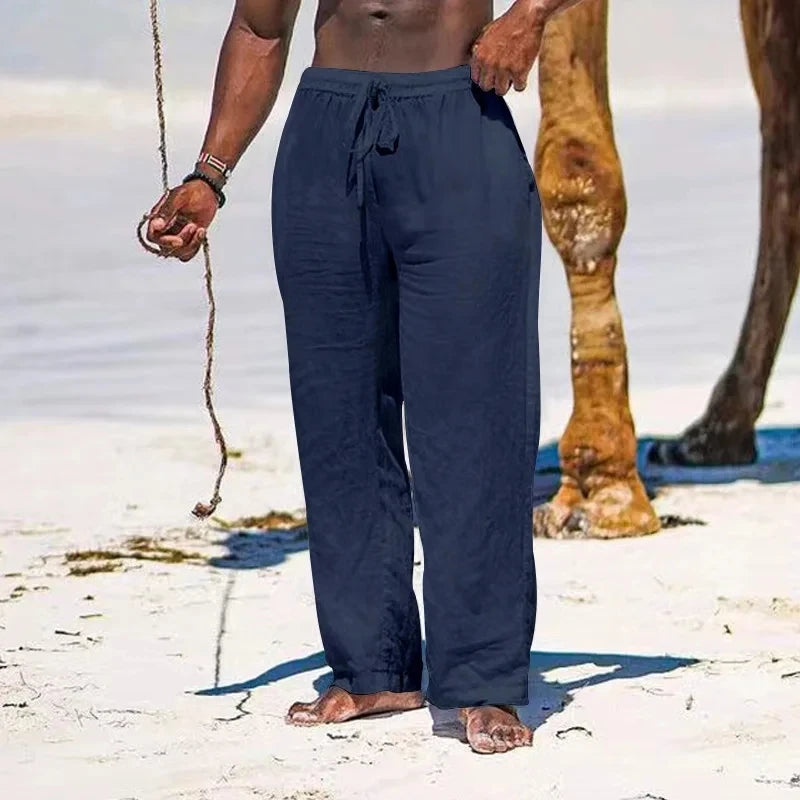 Herren Weite Leinenhose Sommer 2025