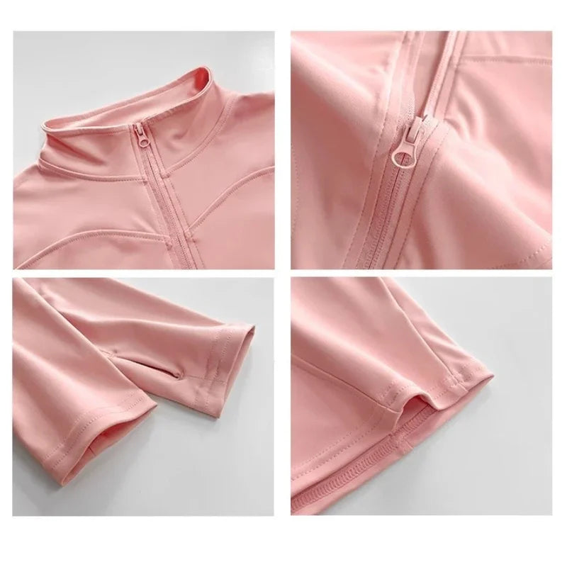 Schnelltrocknende Sport-Jacke für Damen – Yoga & Laufjacke
