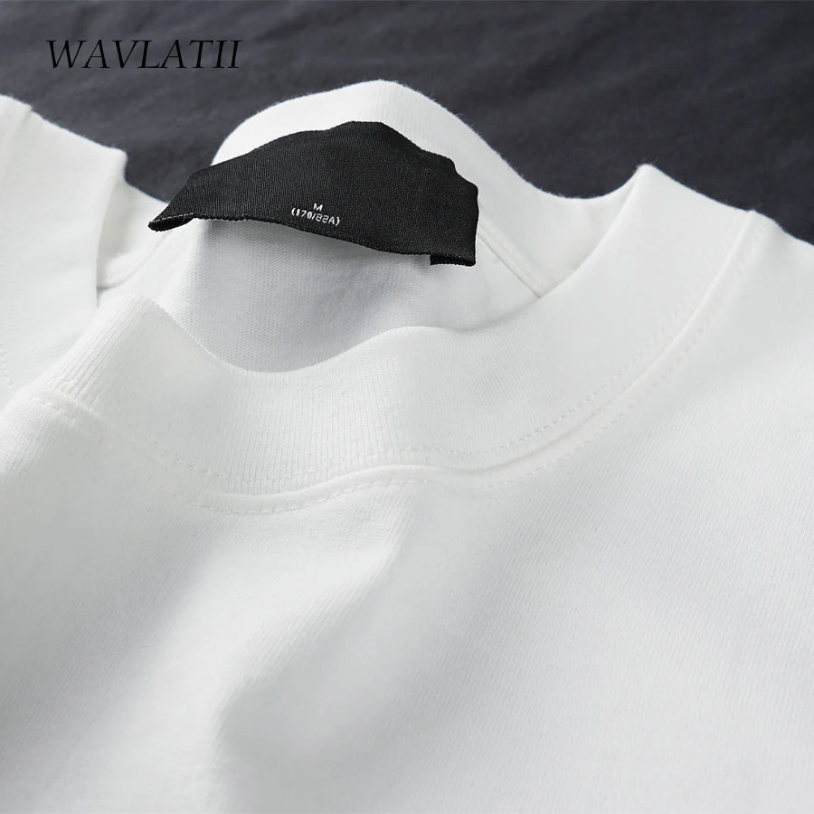 WAVLATII Oversized Sommer-Shirt für Damen & Herren – Koreanischer Streetwear-Stil
