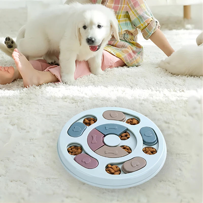 Interaktiver Futterspender für Hunde: Lernspielzeug zur Förderung der Intelligenz von Welpen