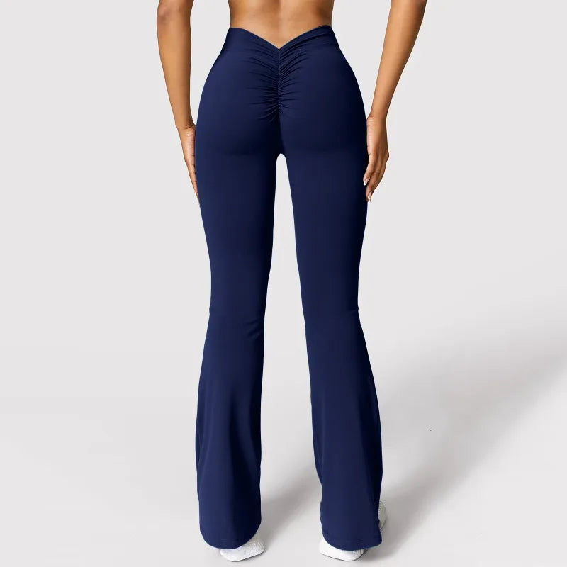 Fashion Micro Horn Leggings mit Push-Up-Effekt für Damen