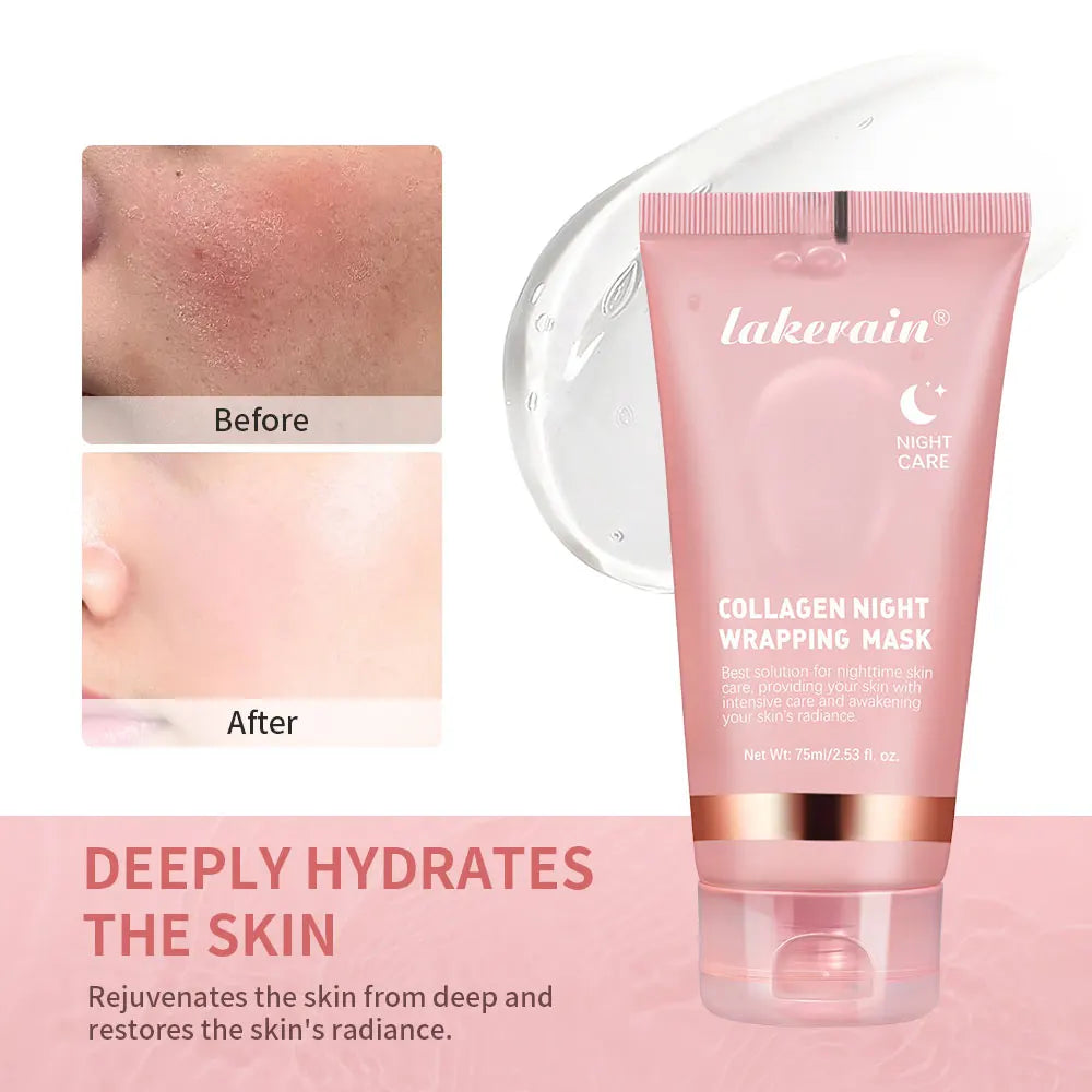 Koreanische Tiefe Kollagen Maske Peel Off Maske Gesicht Anti Falten Lifting Hautpflege Masken Bio Pack Nacht Verpackung Frau Übernachtung Haut