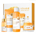 Vitamin C Hautpflege-Set (5-teilig) – Feuchtigkeitsspendend, Anti-Aging