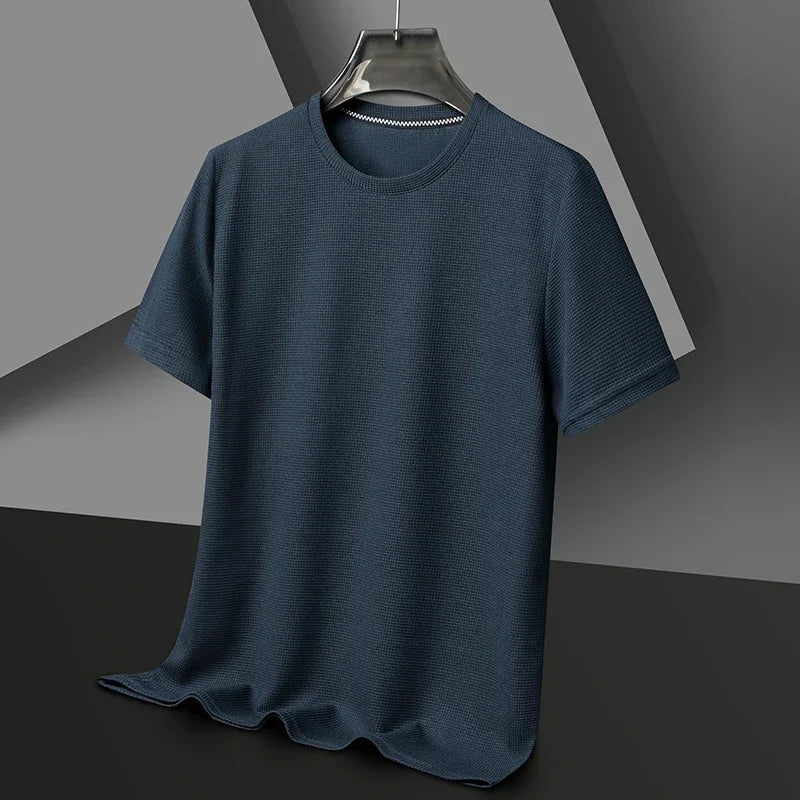 Waffel-Struktur T-Shirt für Herren