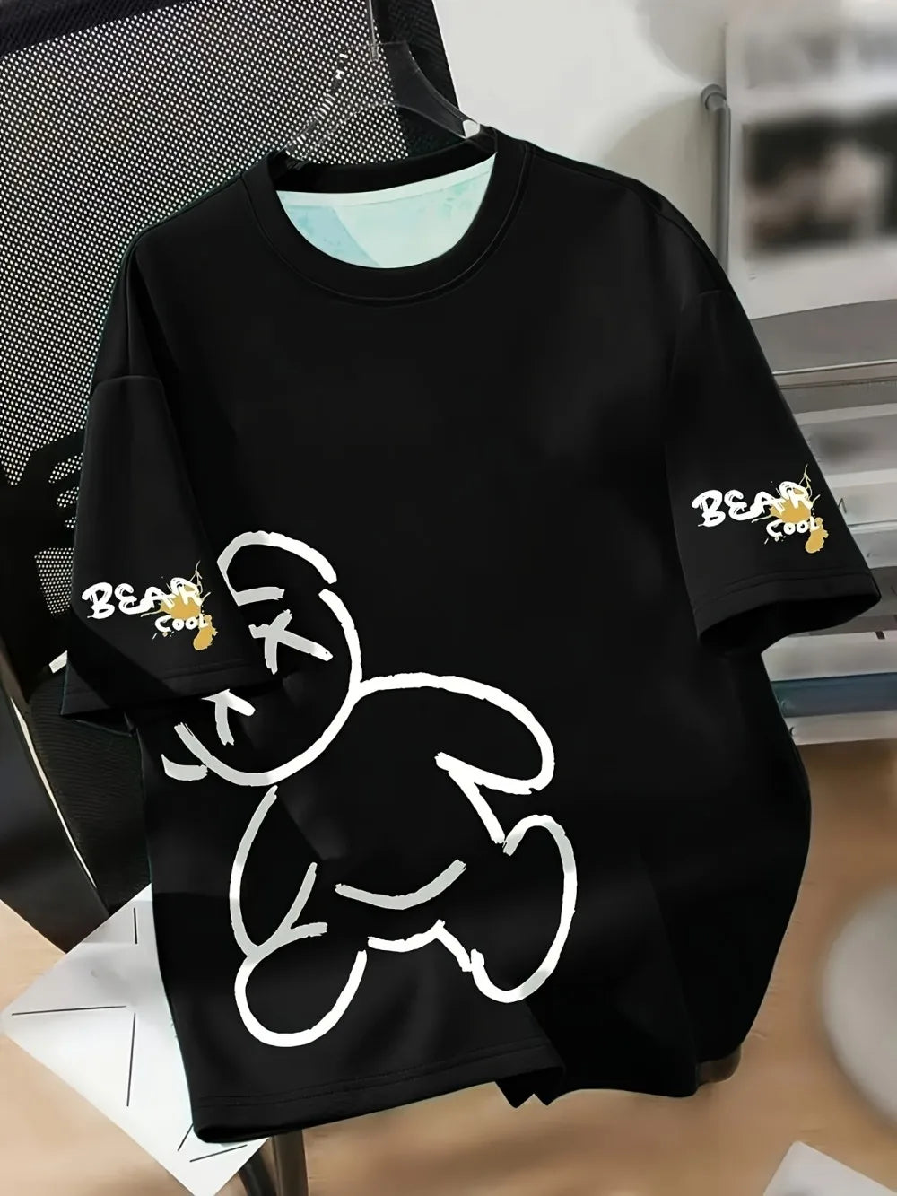 Herren T-Shirt mit Bären-Print