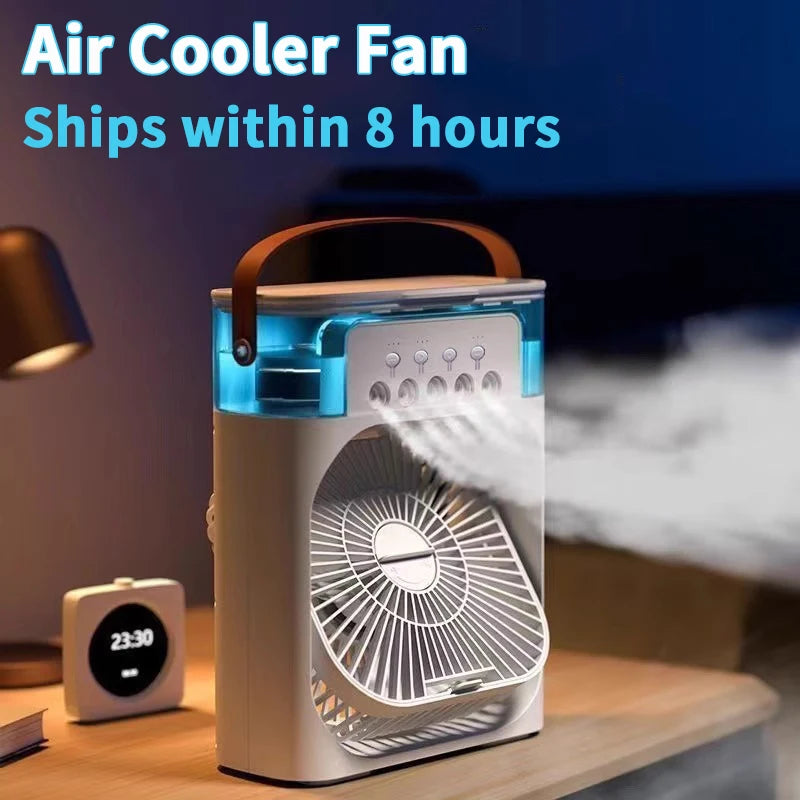 3-in-1 Ventilator &amp; Luftbefeuchter mit LED-Licht