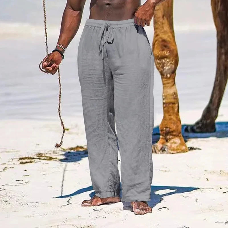 Herren Weite Leinenhose Sommer 2025