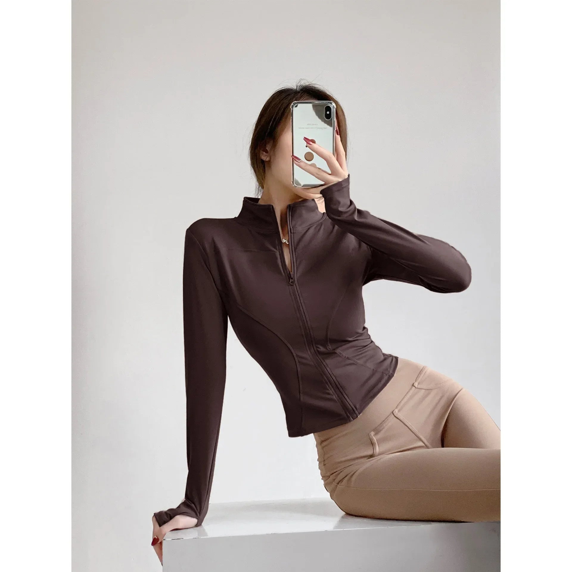 Schnelltrocknende Sport-Jacke für Damen – Yoga & Laufjacke