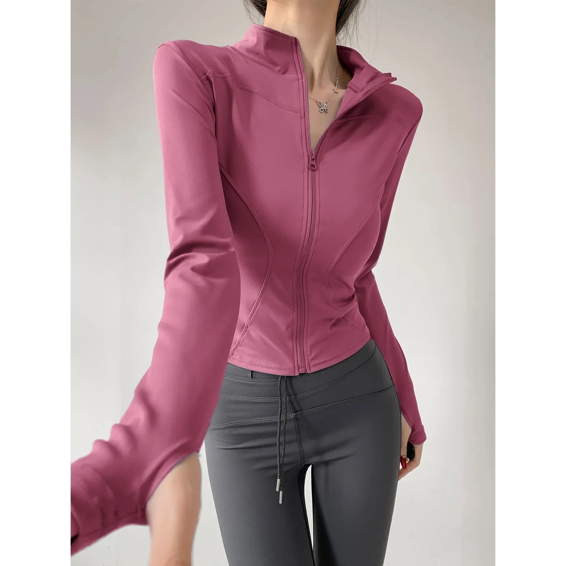 Schnelltrocknende Sport-Jacke für Damen – Yoga & Laufjacke