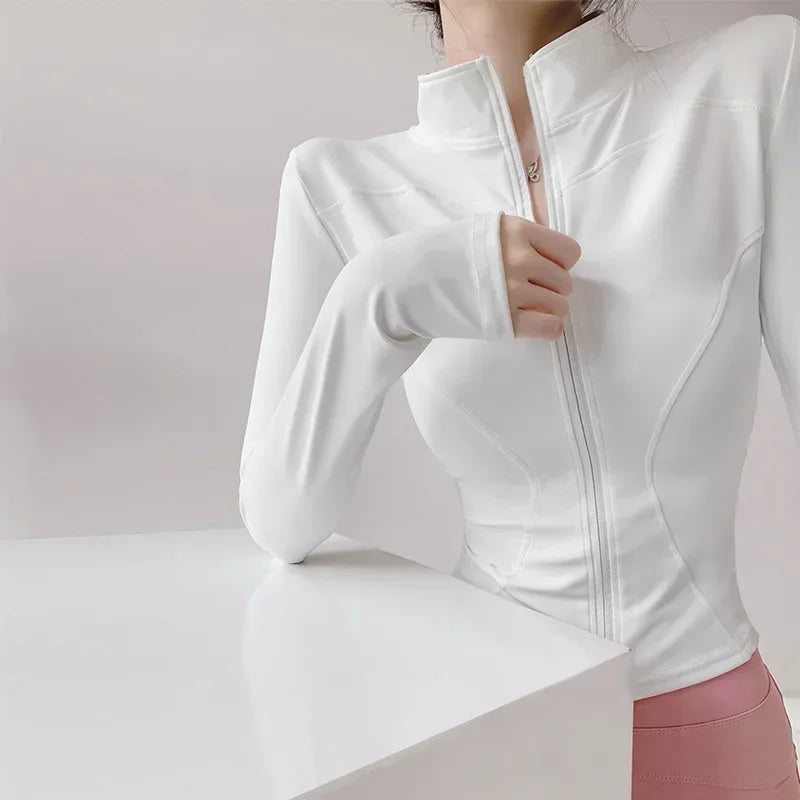 Schnelltrocknende Sport-Jacke für Damen – Yoga & Laufjacke