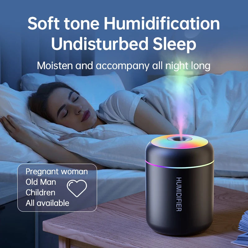 180ml Mini Luftbefeuchter USB – Aroma Diffuser, Ätherische Öle, Luftreiniger für Auto, Zuhause & Schlafzimmer