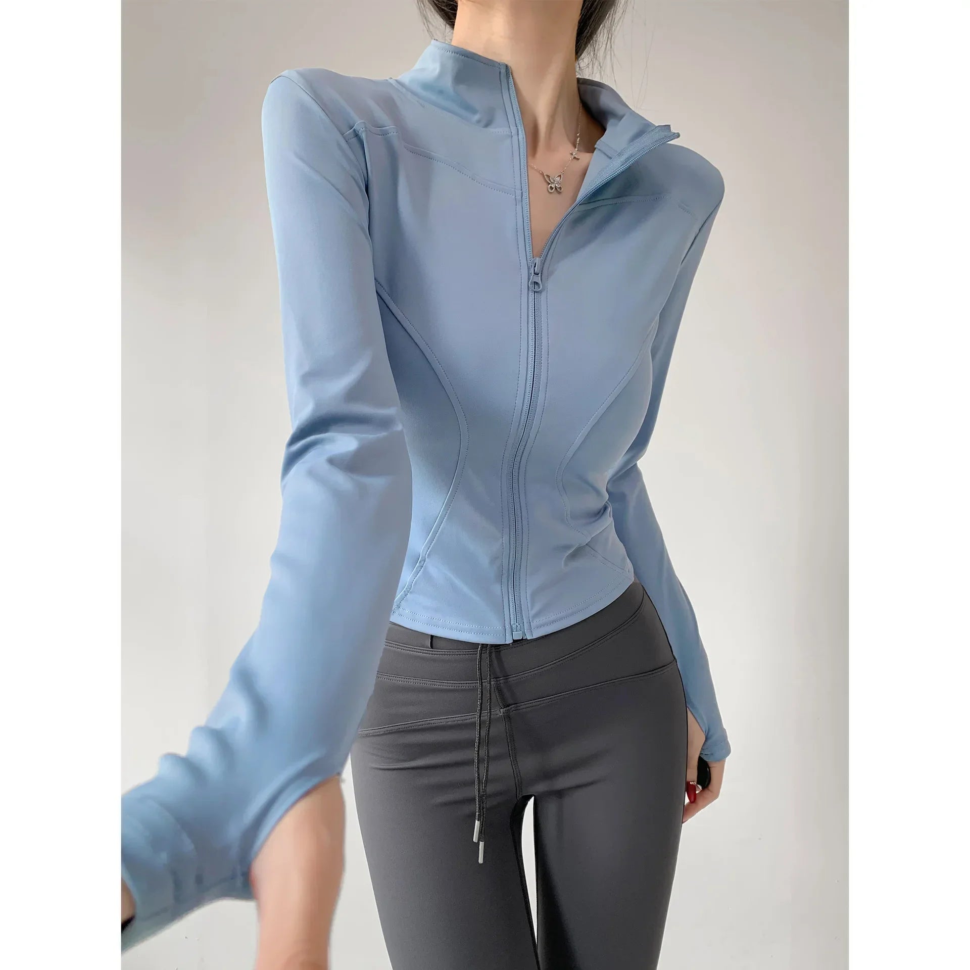 Schnelltrocknende Sport-Jacke für Damen – Yoga & Laufjacke