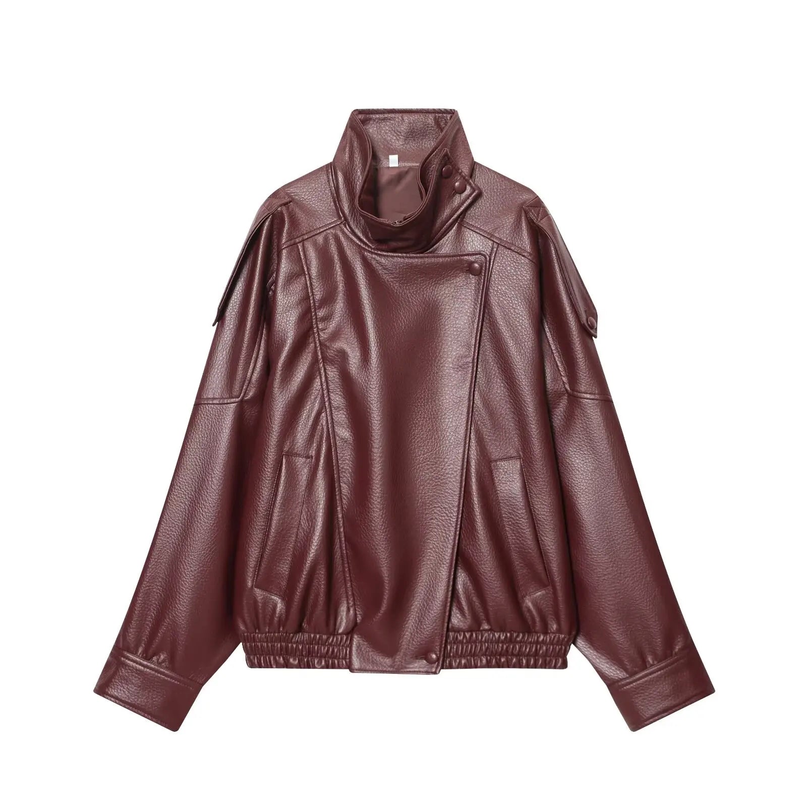TFMLN Kunstleder-Jacke für Damen