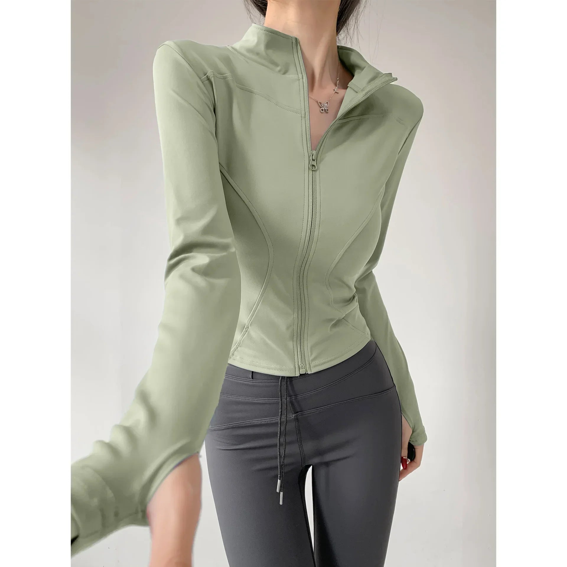Schnelltrocknende Sport-Jacke für Damen – Yoga & Laufjacke