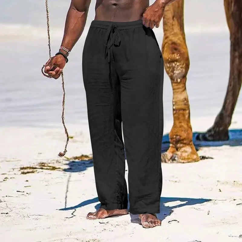 Herren Weite Leinenhose Sommer 2025