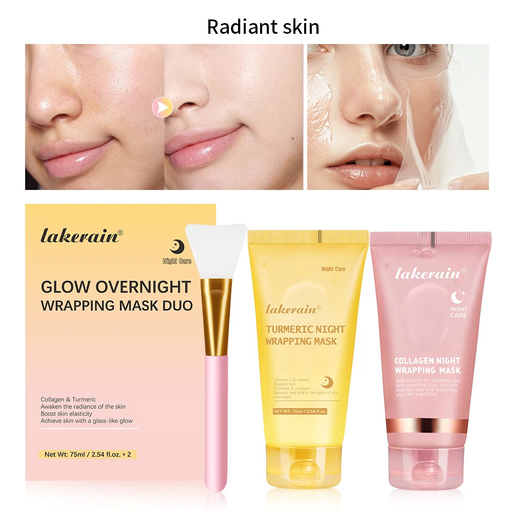 Koreanische Tiefe Kollagen Maske Peel Off Maske Gesicht Anti Falten Lifting Hautpflege Masken Bio Pack Nacht Verpackung Frau Übernachtung Haut