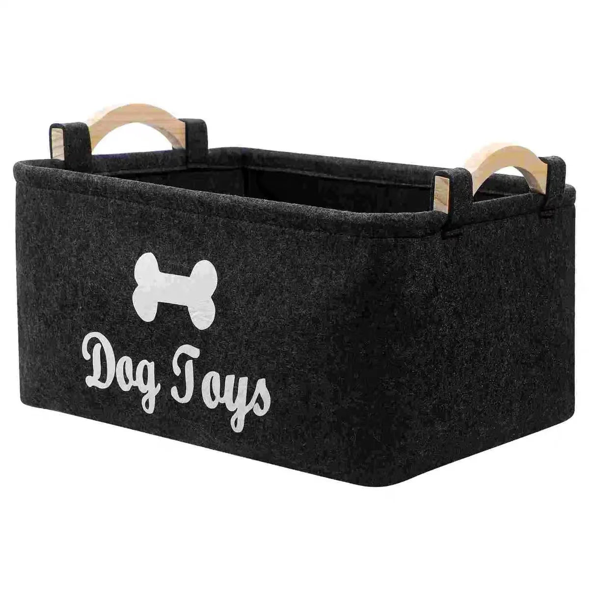 Aufbewahrungsbox für Katzen- und Hundespielzeug aus Filz