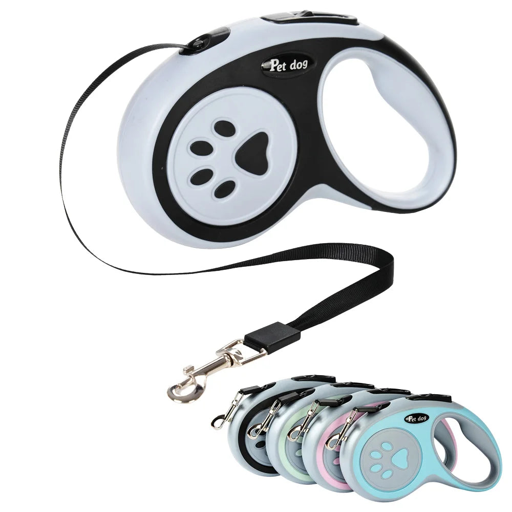 Automatische Ausziehleine für Hunde – Nylon, 3m/5m, für kleine bis große Hunde &amp; Katzen