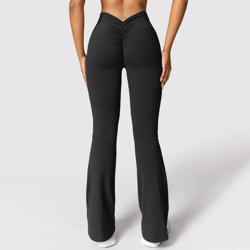 Fashion Micro Horn Leggings mit Push-Up-Effekt für Damen