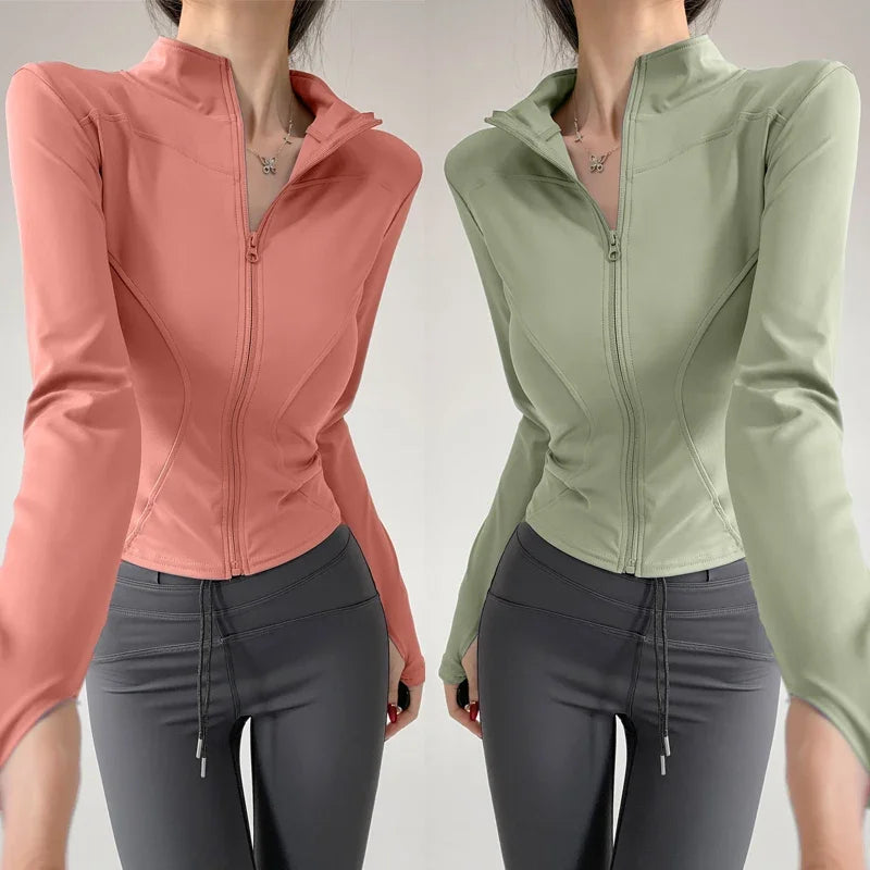 Schnelltrocknende Sport-Jacke für Damen – Yoga & Laufjacke