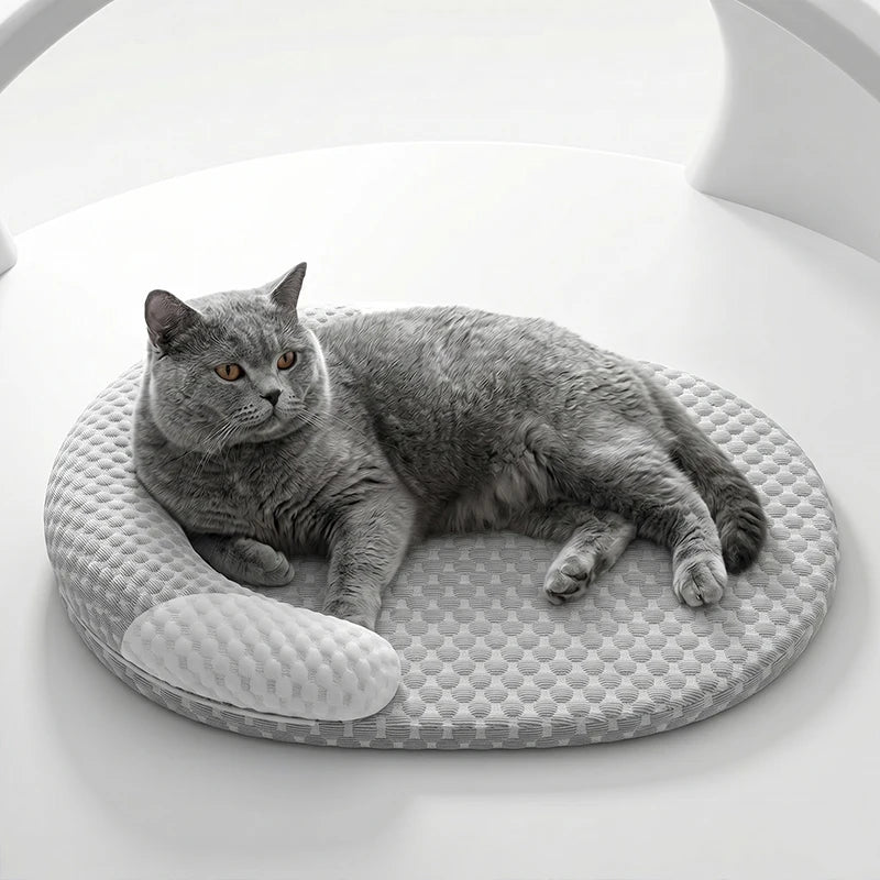 Kühlendes Haustierbett – Eisseiden-Kühlmatte für Hunde &amp; Katzen