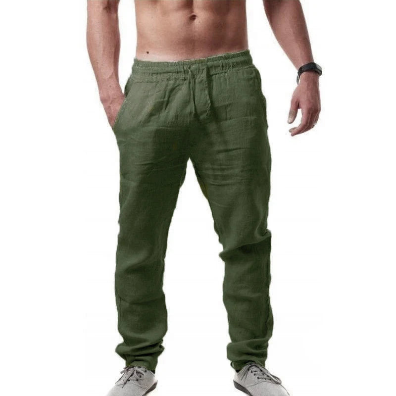 Herren Weite Leinenhose Sommer 2025
