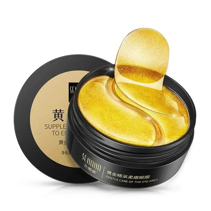 Goldene Kollagen-Augenmaske (60 Stück) – Feuchtigkeitsspendend, gegen Augenringe