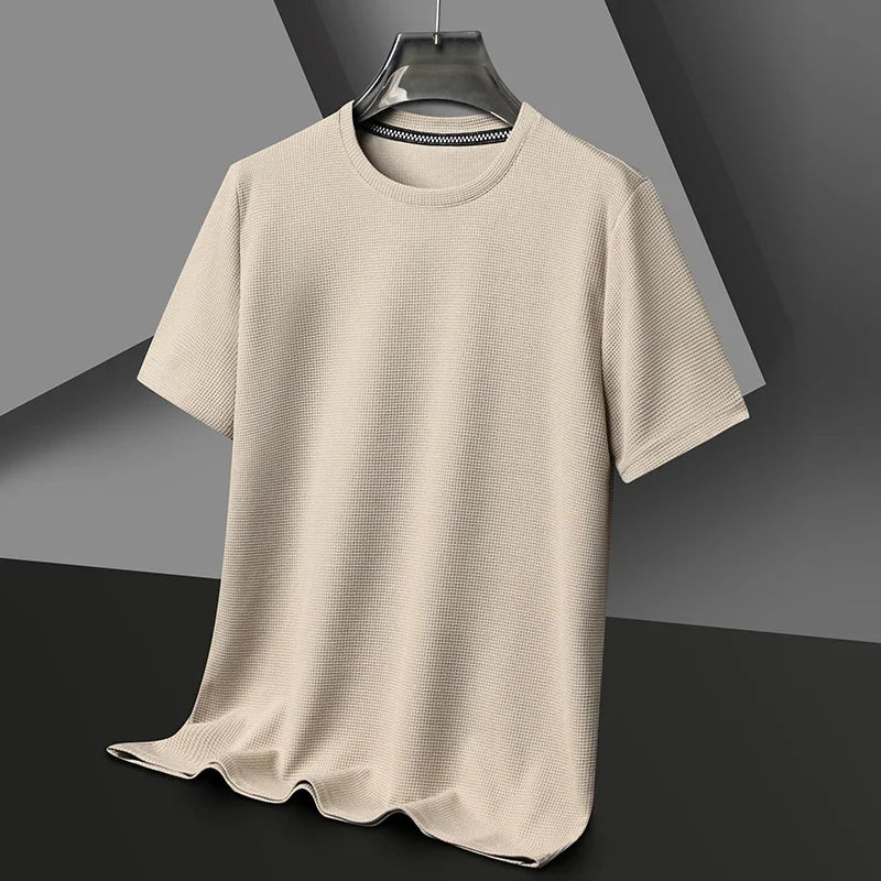 Waffel-Struktur T-Shirt für Herren