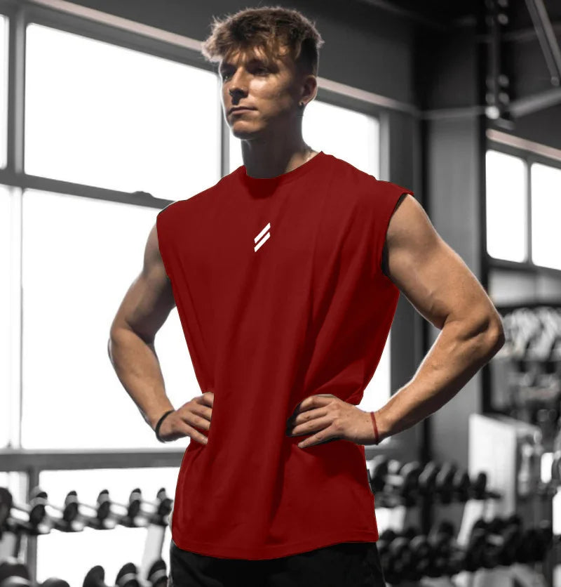 Ärmelloses T-shirt Männer Schnell trocknend Fitness Bodybuilding Shirt Männlichen Mode Basketball Weste Mesh Atmungsaktive Sommer Gym Tank Männer