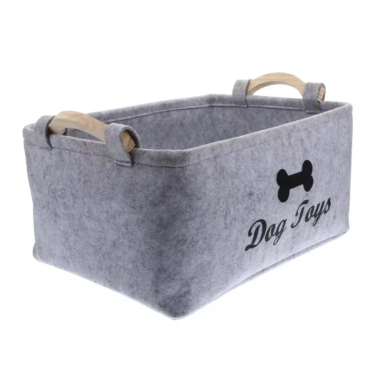 Aufbewahrungsbox für Katzen- und Hundespielzeug aus Filz