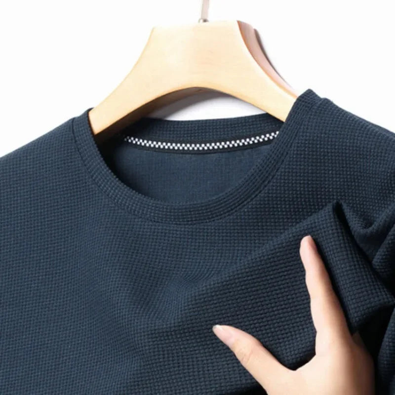 Waffel-Struktur T-Shirt für Herren