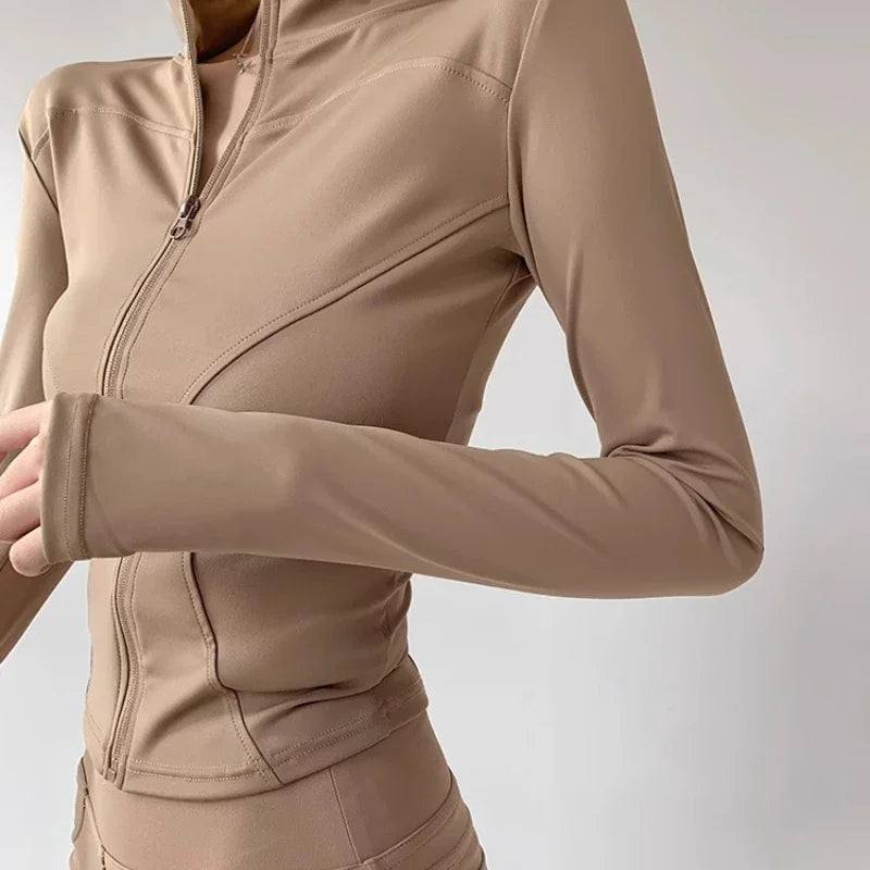 Schnelltrocknende Sport-Jacke für Damen – Yoga & Laufjacke