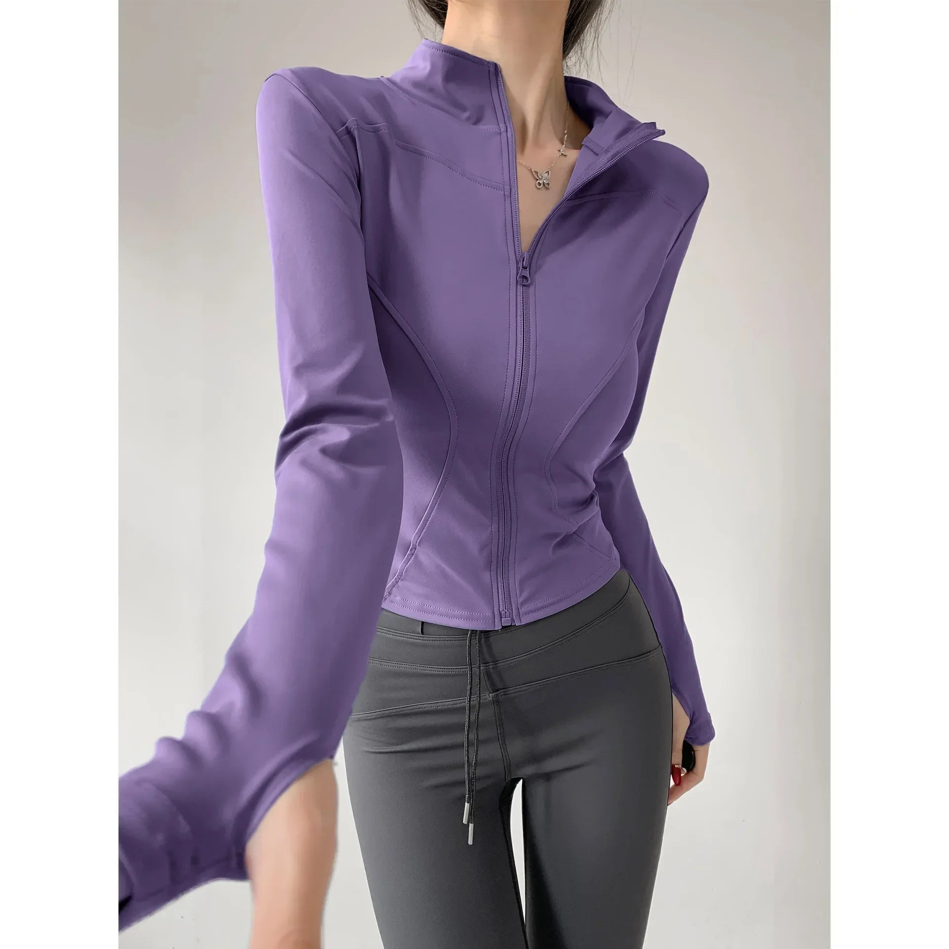 Schnelltrocknende Sport-Jacke für Damen – Yoga & Laufjacke