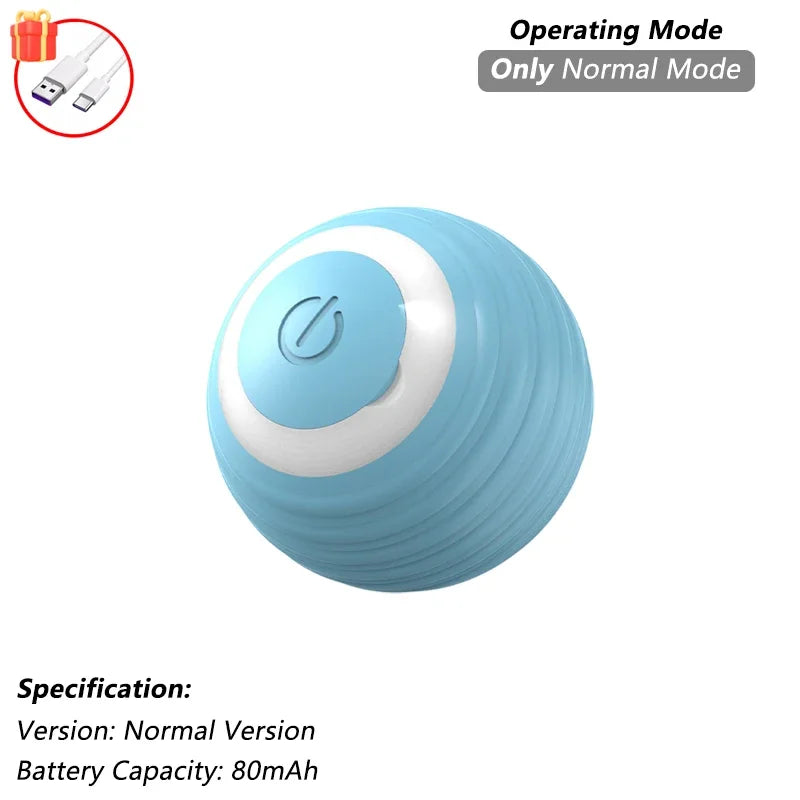 iLMH 1/2 Stück Interaktiver Katzenball, automatisch rollender Ball mit Kunstfellschwanz, wiederaufladbares intelligentes elektrisches Haustierspielzeug, Haustierspielzeug, das Maus imitiert