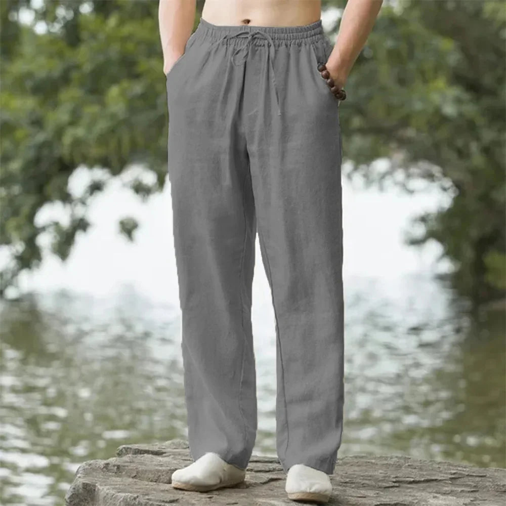 Herren Weite Leinenhose Sommer 2025