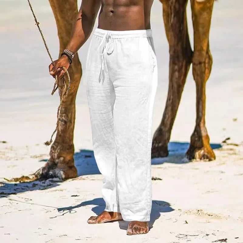 Herren Weite Leinenhose Sommer 2025