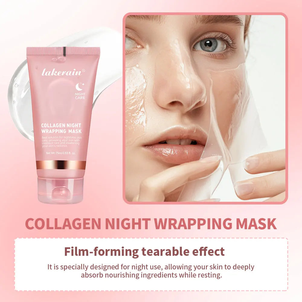 Koreanische Tiefe Kollagen Maske Peel Off Maske Gesicht Anti Falten Lifting Hautpflege Masken Bio Pack Nacht Verpackung Frau Übernachtung Haut