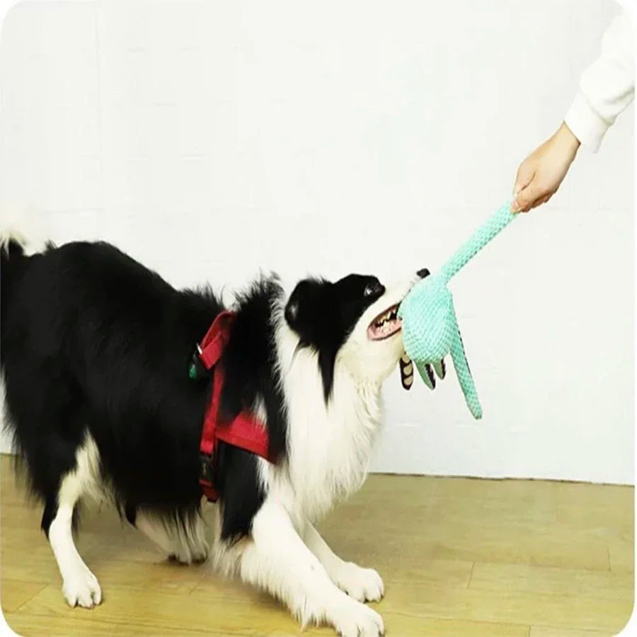Plüsch-Oktopus-Spielzeug für Hunde – Interaktiv mit Sound