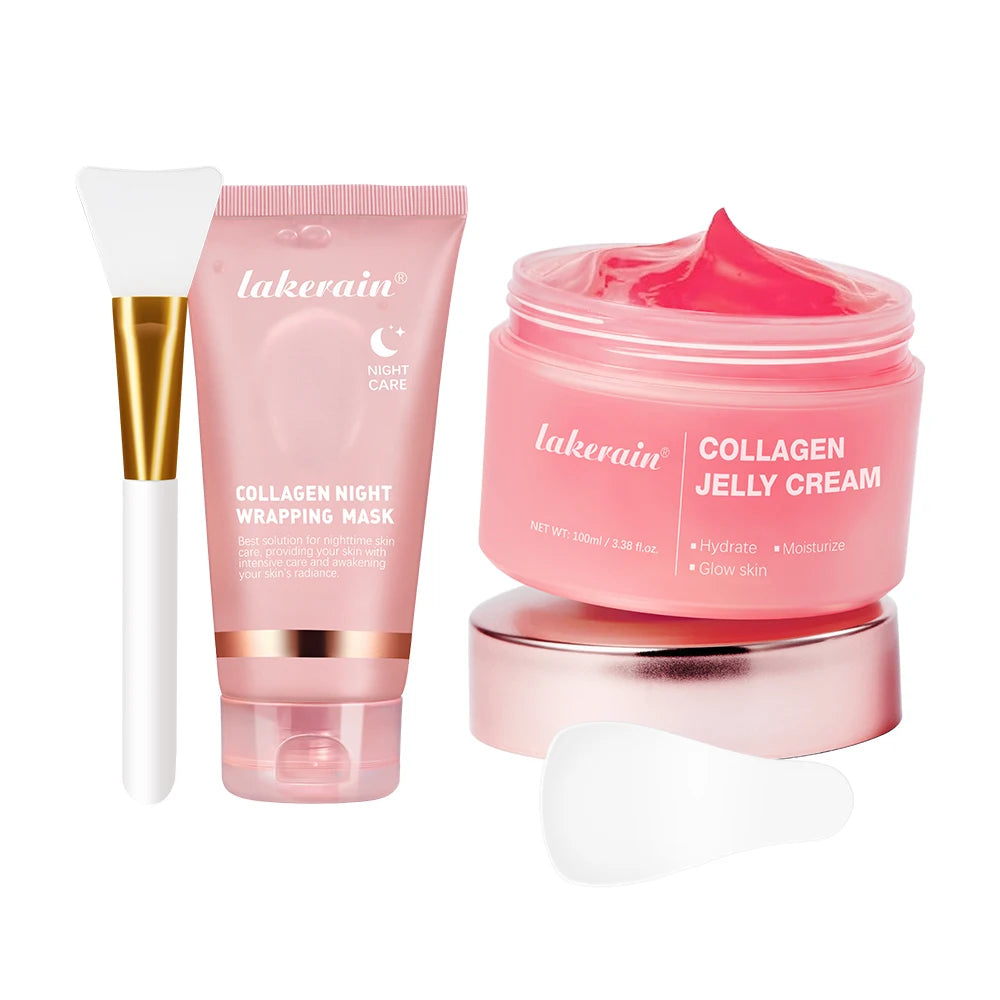 Koreanische Tiefe Kollagen Maske Peel Off Maske Gesicht Anti Falten Lifting Hautpflege Masken Bio Pack Nacht Verpackung Frau Übernachtung Haut