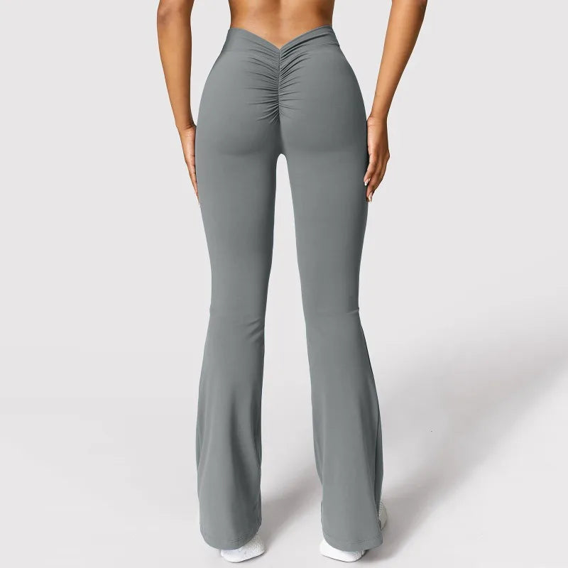 Fashion Micro Horn Leggings mit Push-Up-Effekt für Damen