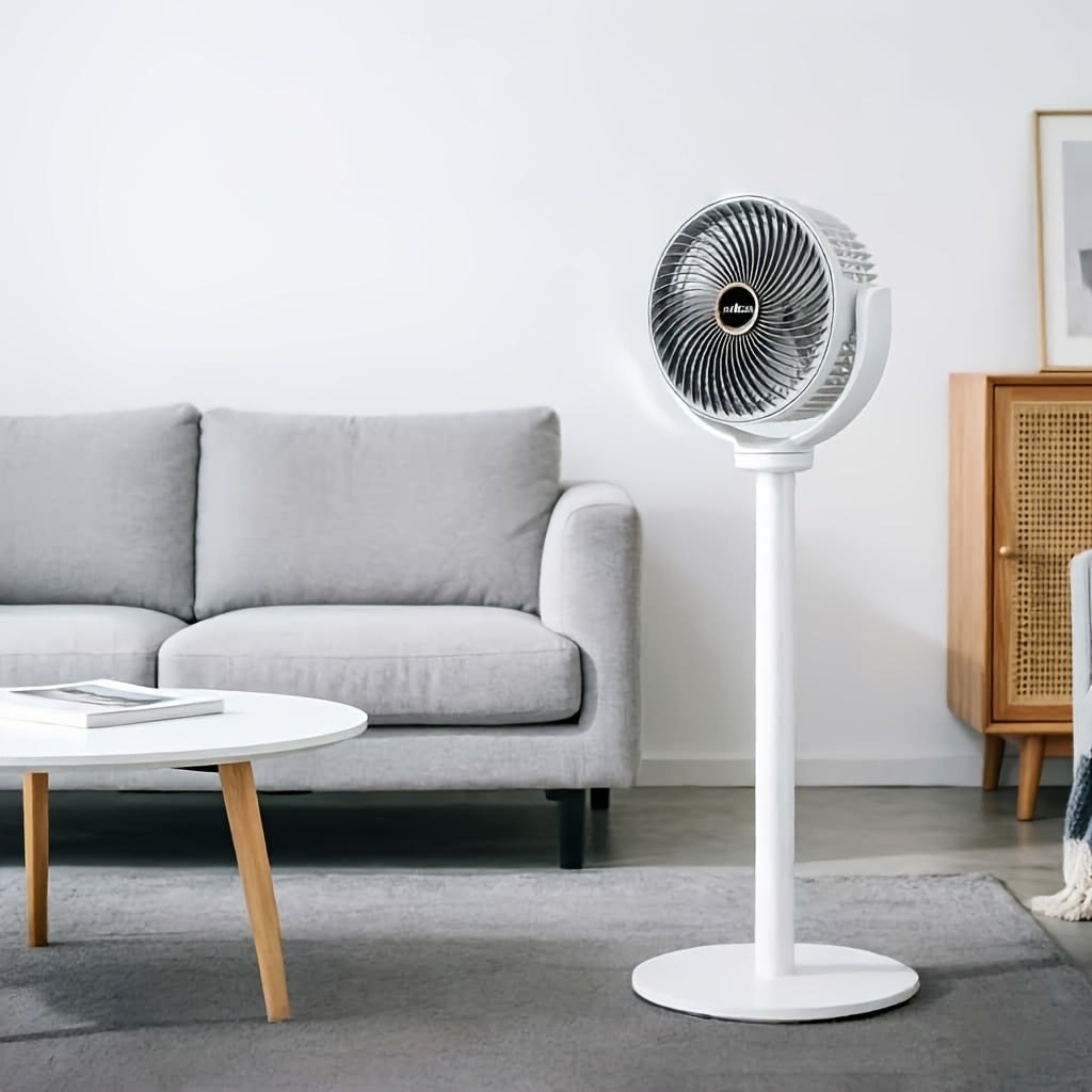 3-in-1 Bodenventilator – Höhenverstellbar, 5 Geschwindigkeitsstufen, USB-C Laden, 2400mAh Akku – Ideal für Ihr Zuhause